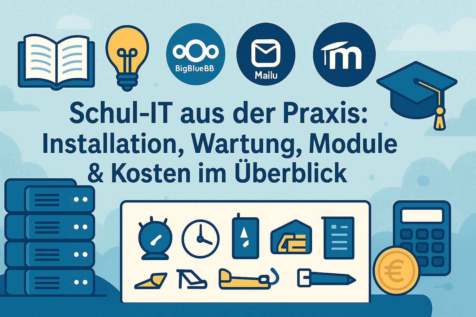 Schul-IT aus der Praxis: Installation, Wartung, Module & Kosten im Überblick