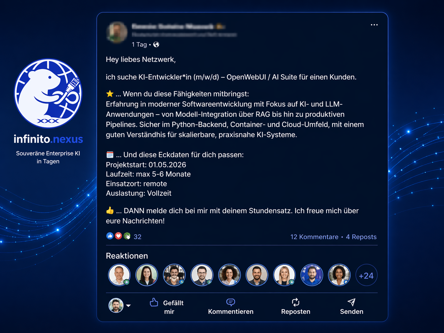 Souveräne Enterprise KI in Tagen statt Monaten mit Infinito.Nexus